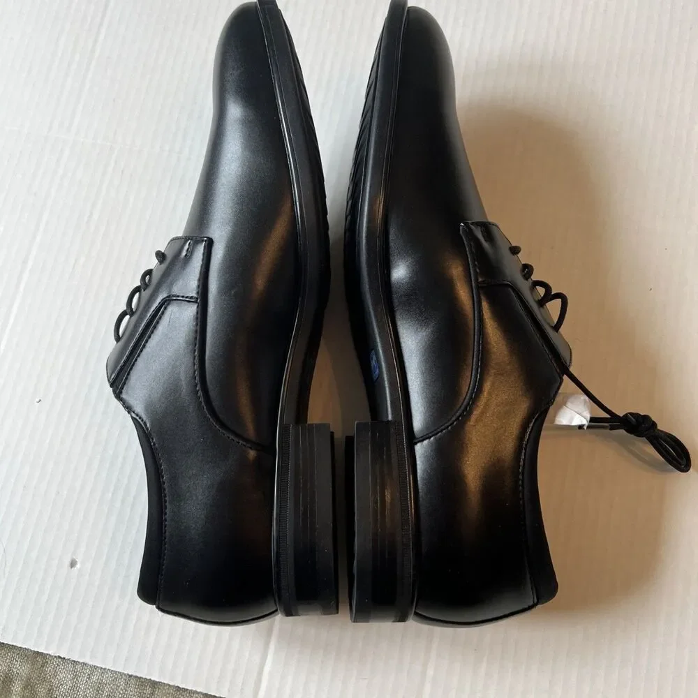 Kenneth Cole 11 M Reaction Logan Flex Lace Up Oxfords Solid Dress Black Shoes